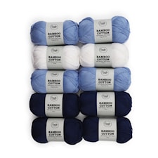 Adlibris Bamboo cotton garn 100g Nice 10-pack