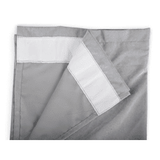 Form Living Gardin Velvet med veckband Polyester 300x140cm Grå