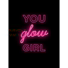 You glow girl Poster A4