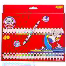 Dubbelspets Tuschpennor Sense Jubileumsprodukt 40-pack
