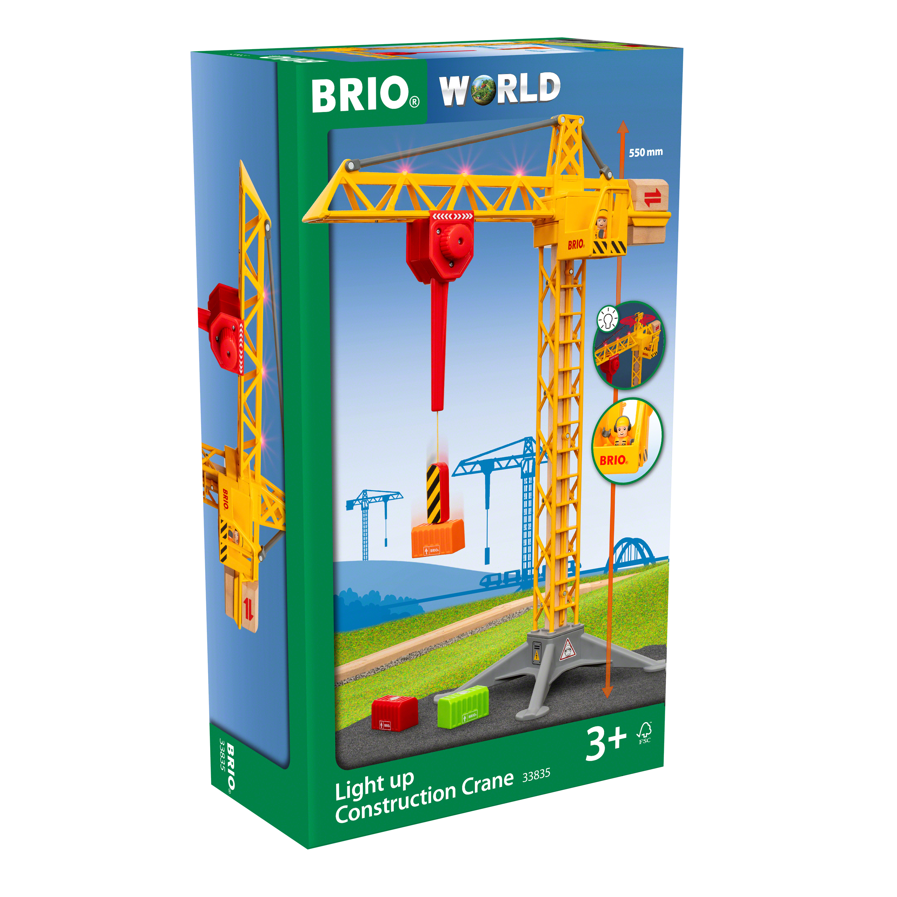 Light up Construction Crane, Brio