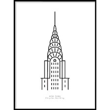 New York Chrysler Building Poster30x40cm