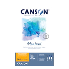 Akvarellilehtiö Kylmäpuristettu Storyformaatissa 300g 12 arkkia Canson Montval