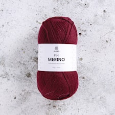 Fin Merino 50g Red Winery (24) Järbo