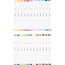 Fine line -tussi, paksuus 1+8 mm, lisävärit, 24 kpl/ 1 pkt