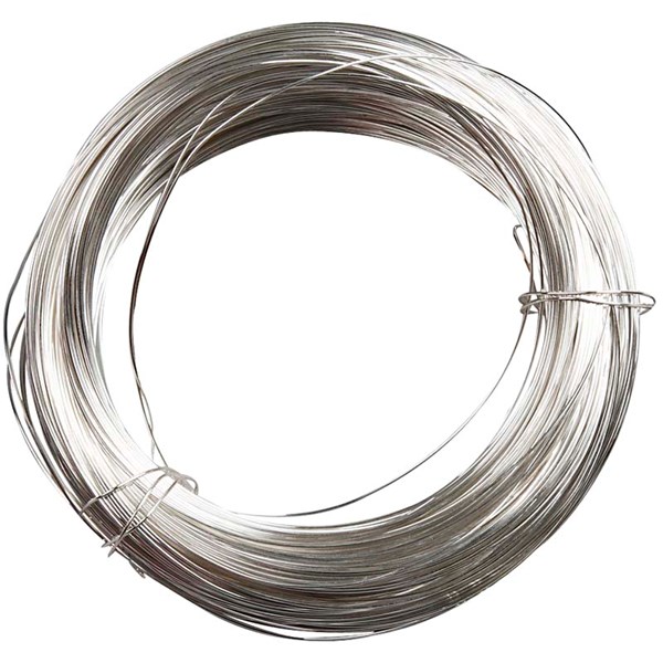 Metalltråd 1 mm x 4 m Silverpläterad