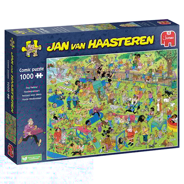 Jan van Haasterens Dog Parcour-puslespill, 1000 biter