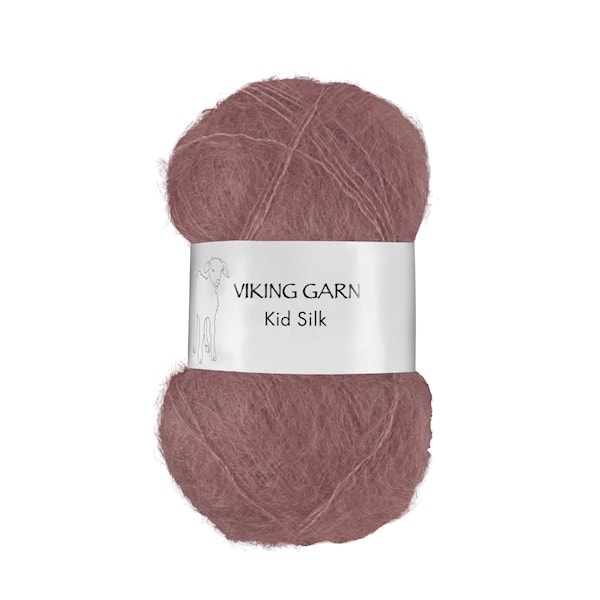 Kid/Silk Garn 25 g Brunrosa 371 Viking Garn