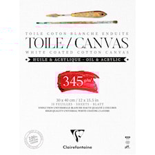 Canvasblock 30x40 cm 345 g Bomullspapper Clairefontaine