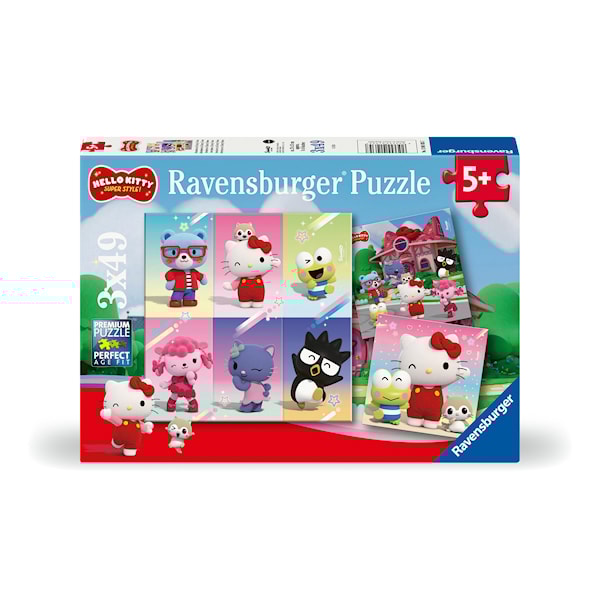 Puslespill 3X49 Hello Kitty Super Style Ravensburg