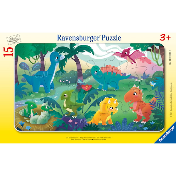 Puslespill 15 Baby Dinosaurvenner