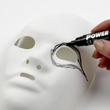 Muovinaamio, Kork. 17,5 cm, Lev: 14 cm, valkoinen, 1 kpl