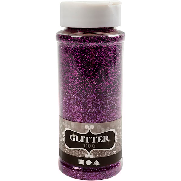 Glitter, 110 g, lilla