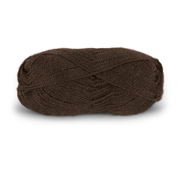Du store Alpakka Tynn 50 g Mørk Brun 108