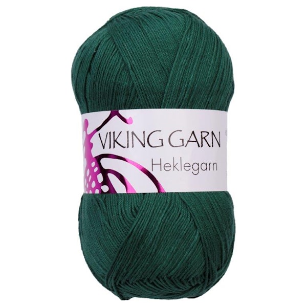 Viking of Norway Heklegarn 12/4 100 gr vihreä