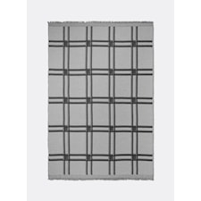 Ferm Living Checked Blanket Ull/ Bomull 120 x 180 cm Grey