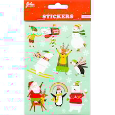 Klistermärken Julmotiv 2 ark: Klistremerker julmotiv 2 ark