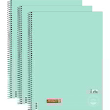 Kollegieblock A4 Linjerat 3-pack 90g/80 Blad, Mint