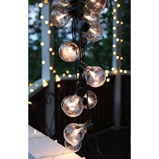 Ljusslinga Party light 450cm 16L klara lampor, svart kabel