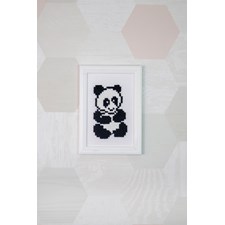 Broderikit Tavla Panda 8 x 9 Svarta Fåret