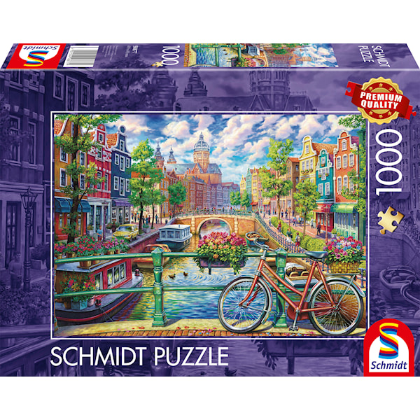 Amsterdam Canal Pussel 1000 Bitar Schmidt