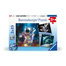 Puslespill Space Adventure 3x49 brikker, Ravensburger