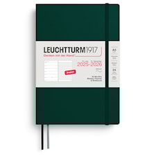 Kalender A5 18m 25–26 Ukentlig Planlegger/Notatbok Soft Forest Green Leuchtturm1917