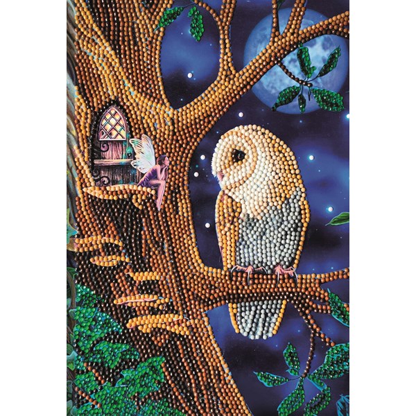 Crystal Art Notebook Owl & Fairy Tree Craft Buddy