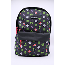 Minecraft Ryggsekk Svart 43x31x13cm, 17L