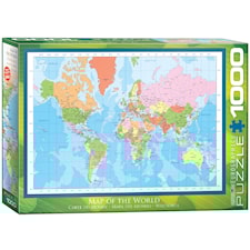 Map of the World, Pussel, 1000 bitar, Eurographics