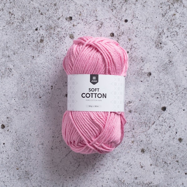 Soft Cotton Bomullsgarn 50 g Rosa (8814) Järbo