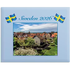 Väggkalender 2026 Sweden med kuvert 300x240 mm Burde