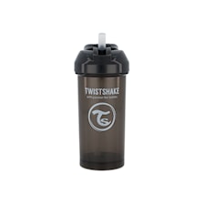 Twistshake Straw Cup 360ml 6+m Pastel Black