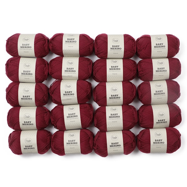 Adlibris Baby Merinovilla Lanka 50g Burgundy A028 20 kpl