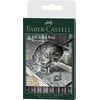 Faber-Castell Artist Pen Brush Pitt 8 kpl, harmaa/musta