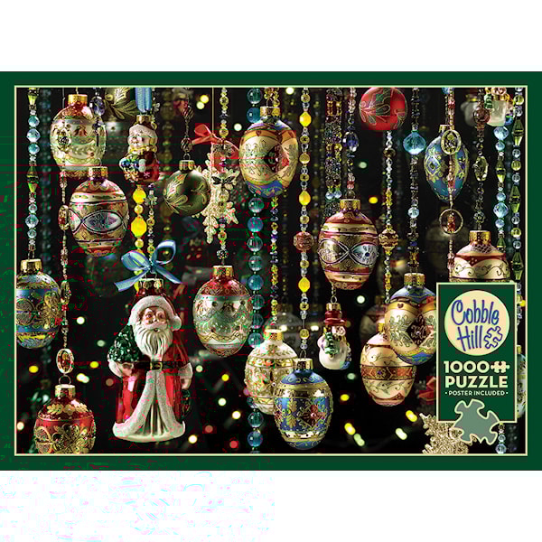 Puslespill Christmas Ornaments 1000 brikker, Cobble Hill