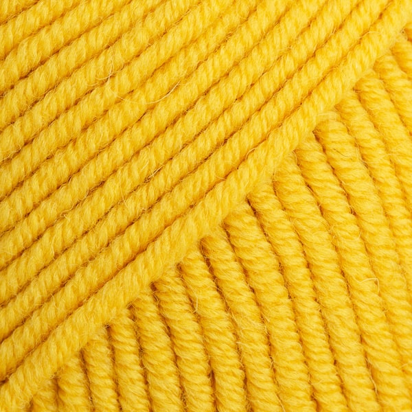 Merino Extra Fine Uni Colour Garn Ullgarn 50 g Mustard 30 Drops