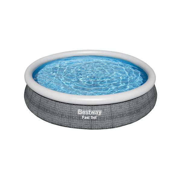 Fast Set Pool Grey Bassengsett 366 X 76 cm Bestway