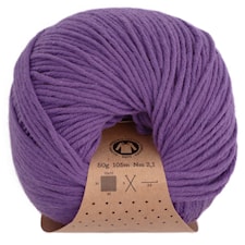 Adlibris Organic Cotton, 50 g, Dark Lavender A407