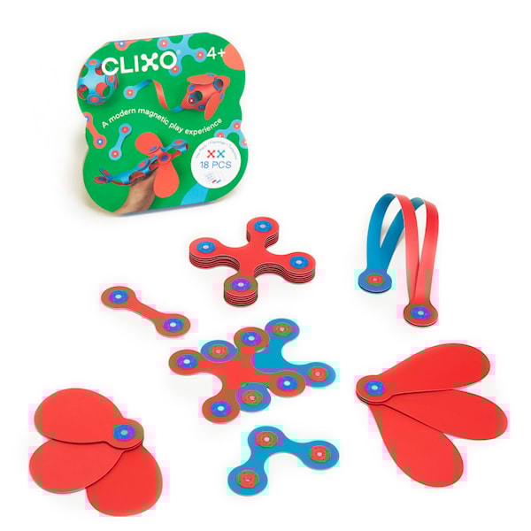 Itsy Pakke 18 Deler Flamingo/Turkis Clixo