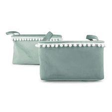 Form Living Förvaring Mjukis Pompom Polyester 36x26x20cm/33x22x17cm Ljusgrön