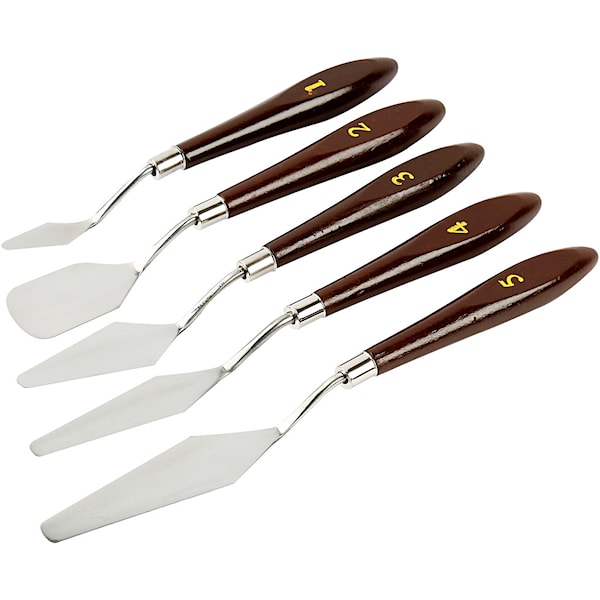 Malekniver, L: 17-23 cm, B: 1,5-2,5 cm, 5 stk./ 1 pk.
