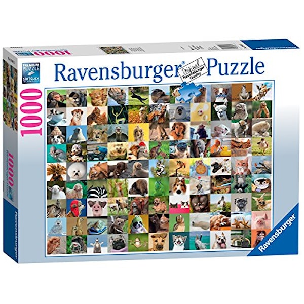 99 Funny Animals, Puslespill, 1000 brikker, Ravensburger