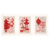 Kirjontapakkaus, jouluaiheiset kortit, laskettava ristipisto, 3 kpl 10,5 x 15 cm Vervaco