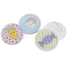 Badge Brosch Rund 5,5 cm 5-pack