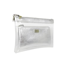 Sminkväska set Pouchy Flat Silver