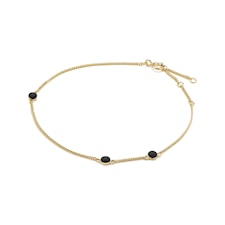 Louise Kragh Armband Microdot Gold Black Matt