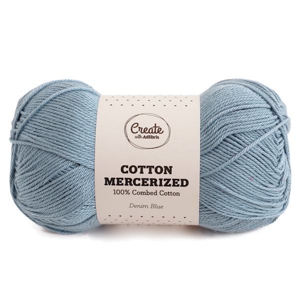 Adlibris Cotton Mercerized 100g Denim Blue A305