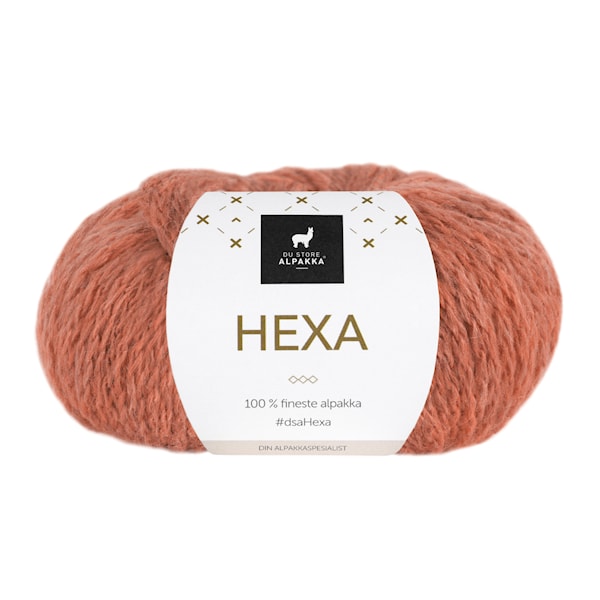 Du Store Alpakka Hexa Garn 50 g Dus aprikos 936