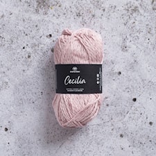 Cecilia Garn Lin- och bomullsmix 50 g Puderrosa Svarta Fåret